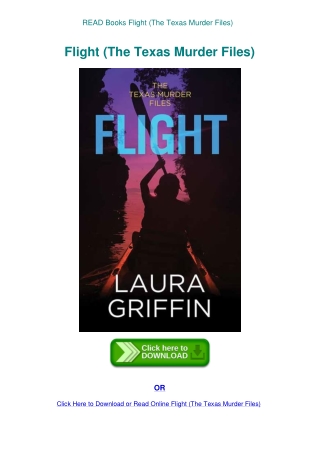READ Books Flight (The Texas Murder Files)