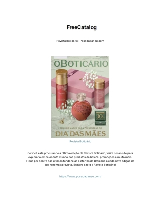 Revista Boticário | Posadadaneu.com