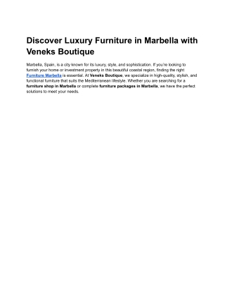 Elegant Beds Marbella – Luxury & Comfort