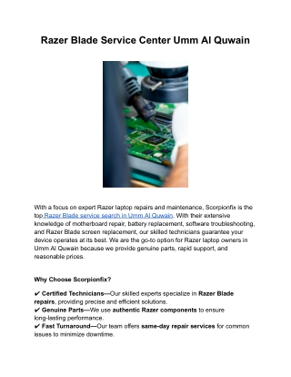 Razer Blade Service Center Umm Al Quwain (1)