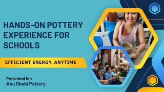 Hands-On Pottery Experience for Schools