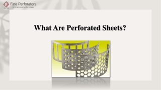 What Are Perforated Sheets?