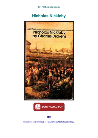 PDF Nicholas Nickleby