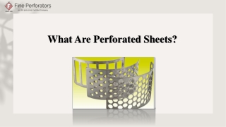 FineHole What Are Perforated Sheets