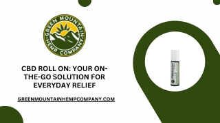 CBD Roll On Your On-the-Go Solution for Everyday Relief