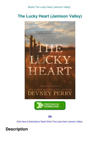 Books The Lucky Heart (Jamison Valley)