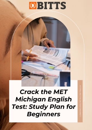 Crack the MET Michigan English Test Study Plan for Beginners