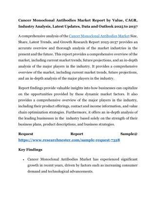 Cancer Monoclonal Antibodies Market