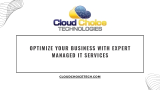 Optimize Your Business with Expert Managed IT Services