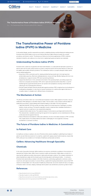 Advancing Medical Care with Povidone Iodine