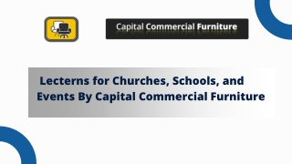 Lecterns for Churches, Schools, and Events By Capital Commercial Furniture