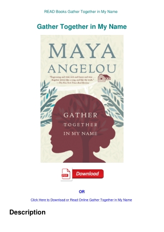 READ Books Gather Together in My Name