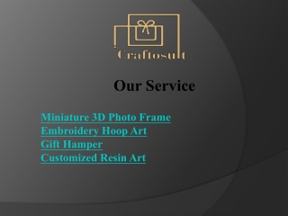 Miniature 3D Photo Frame