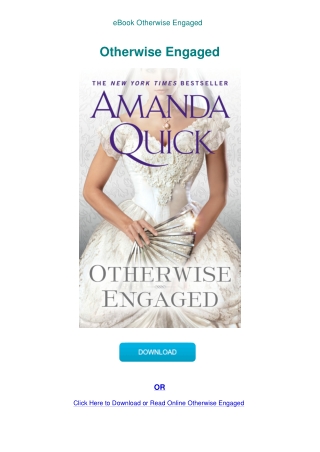 eBook Otherwise Engaged