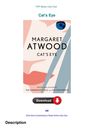 PDF Books Cat's Eye