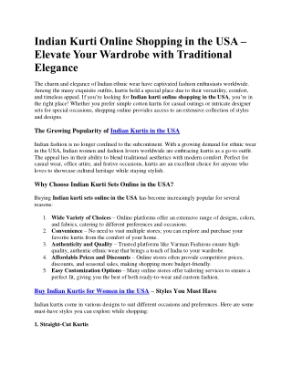 Elevate Your Wardrobe with Traditional kurti