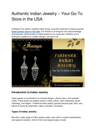 Authentic Indian Jewelry – Your Go-To Store in the USA.docx