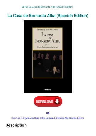 Books La Casa de Bernarda Alba (Spanish Edition)