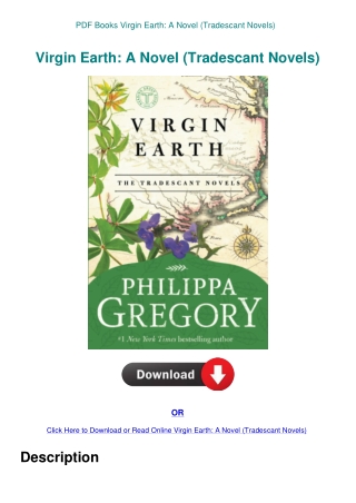 PDF Books Virgin Earth A Novel (Tradescant Novels)