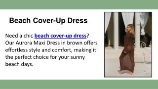 Beach Cover-Up Dress