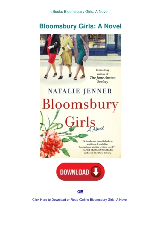 eBooks Bloomsbury Girls A Novel