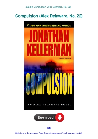 eBooks Compulsion (Alex Delaware  No. 22)