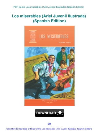 PDF Books Los miserables (Ariel Juvenil Ilustrada) (Spanish Edition)