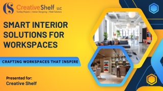Smart Interior Solutions for Workspaces