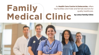 Health Care Centre Near Me-  Lotus Family Clinic