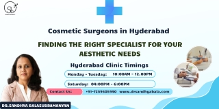 Top Cosmetic Surgeons in Hyderabad  Aesthetic Excellence