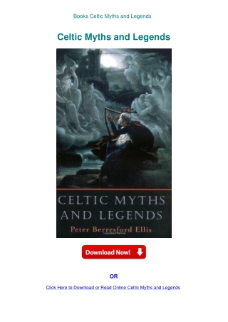 Books Celtic Myths and Legends