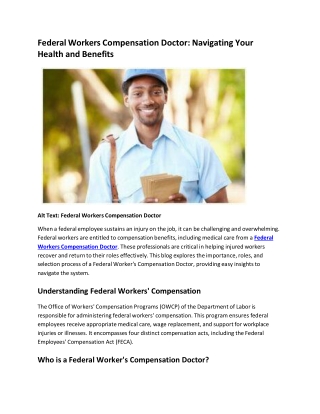 Federal Workers Compensation Doctor