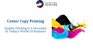 Role of Digital Print in Modern Marketing - Center Copy Printing