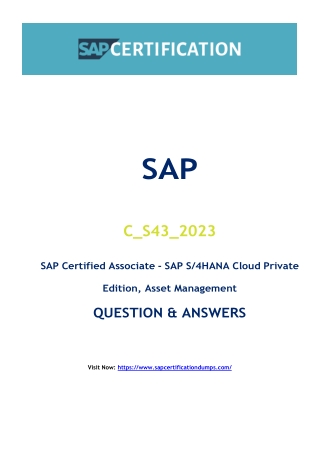 C_S43_2023 Exam Dumps: Ways C_S43_2023 Exam Dumps Improved My SAP Certification