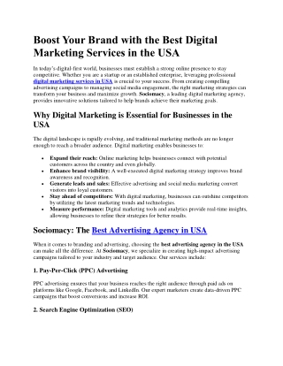 Boost Your Brand with Best Digital Marketing agency