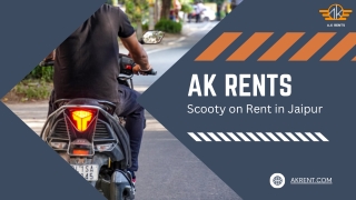 Affordable Rental Scooty in Jaipur - Explore the Pink City with Ease!