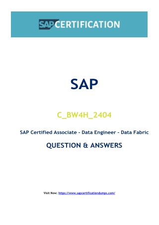 C_BW4H_2404 Exam Dumps: How C_BW4H_2404 Exam Dumps Transformed My SAP Certificat