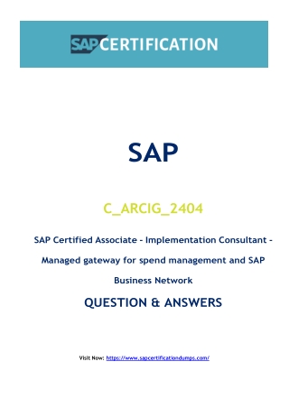 Can C_ARCIG_2404 Exam Dumps Truly Improve Your SAP Certification Score?