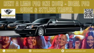 Rent a Limo for One Hour – Ideal for Quick & Stylish Travel