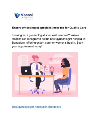 Gynecologist specialist near me