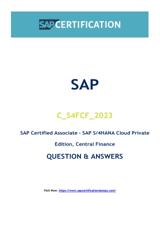 C_S4FCF_2023 Exam Dumps: How C_S4FCF_2023 Exam Dumps Changed My SAP Certificatio