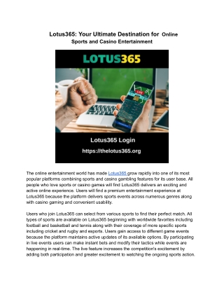 Lotus365_ Your Ultimate Destination for Online Sports and Casino Entertainment (2)
