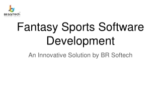 Fantasy Sports Software Development PPT