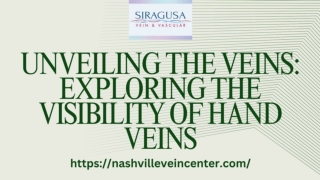 Unveiling the Veins: Exploring the Visibility of Hand Veins