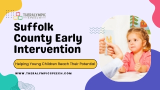 Suffolk County Early Intervention: Save Your Kids from the Risk