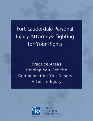 Ginnis, Krathen, & Zelnick, P.A.- Trusted Personal Injury Attorneys in FL