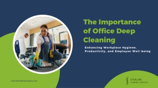 The Importance of Office Deep Cleaning