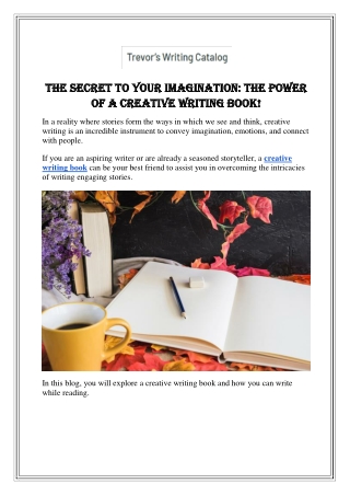 The Secret to Your Imagination The Power of a Creative Writing Book
