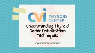 Understanding Thyroid Goiter Embolization Techniques
