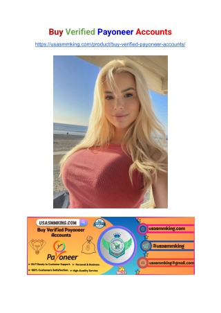 Buy Verified Payoneer Accounts